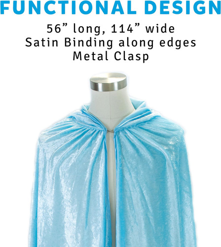 Capa Con Capucha Everfan Azul Claro Para Adultos | Capa Con
