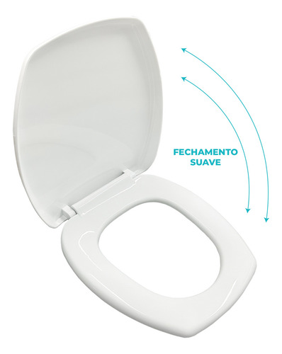 Assento Sanitário Thema Incepa Slow Close Branco Sicmol