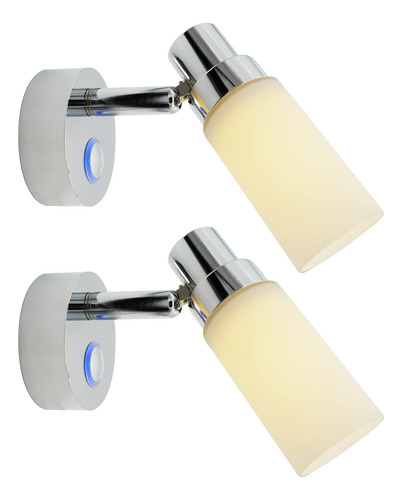 Luz Lectura Rv Voltio Regulable Led Cilindrica Acabado Para