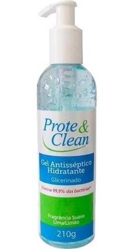Imagem 3 de 5 de Álcool Gel Higienizador Antisséptico Prote & Clean 210g