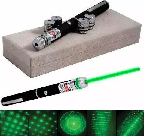 2 Laser Pointer Verde Perfeita Para Festas E Pequenos Shows.