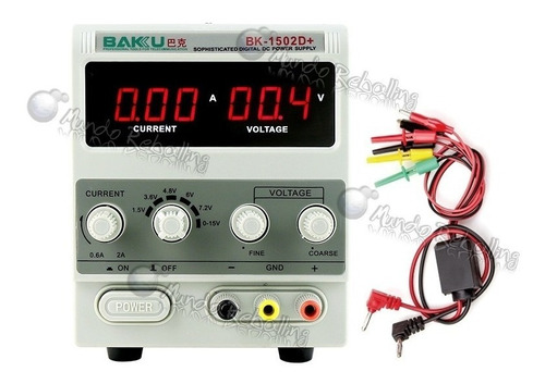 Fuente De Poder Regulable / Baku / Bk-1502d+ / 0-15v / 0-2a