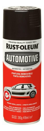 Pintura Removible Peel Coat Negro Brillante, 283g