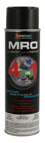 Spray Pintura Color Negro Brillante Mro Industrial Esmalte