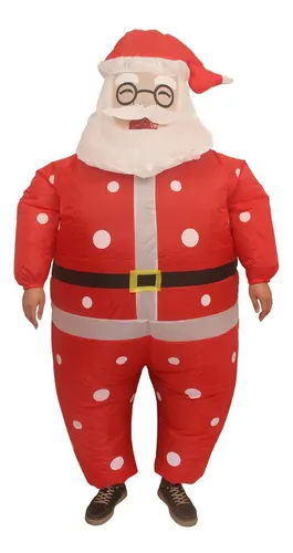 Traje Inflable De Papá Noel Para Árbol De Navidad, Disfraz