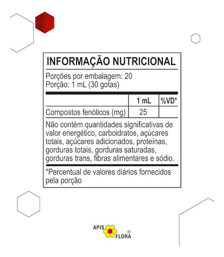 Extrato Própolis Vermelha Frasco Gotas 20ml 3un Apis Flora