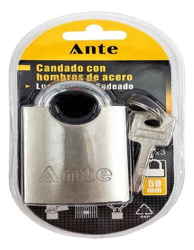 Candado De Acero Con Hombros 50mm Candados De Seguridad 