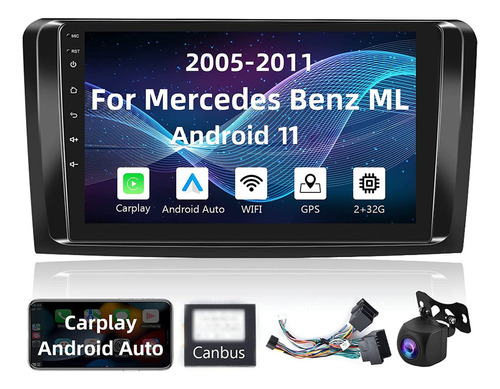 Autoestéreo De 9 In Android 11 For Mercedes-benz Ml