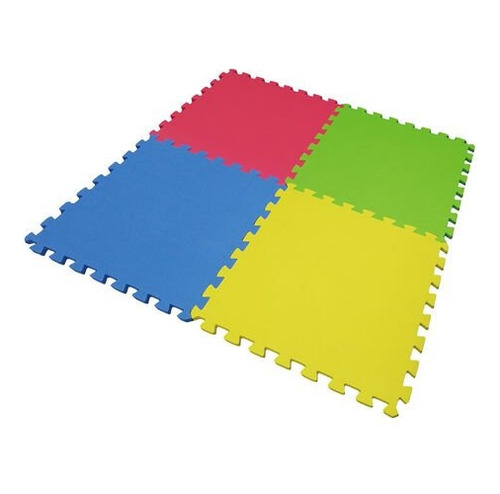 Imagen 2 de 6 de Alfombra Piso Encastrable Goma Eva Baldosas 60x60x0.8cm X4pc
