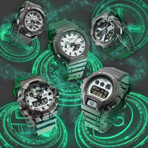 Reloj Casio G-shock Dw-6900hd-8 Hombre Ts Correa Gris Oscuro Bisel Gris Oscuro Fondo Blanco