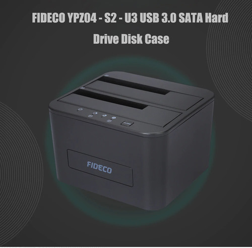 Imagen 2 de 9 de Docking Station Clonador 2 Bahias Disco Sata Hdd Ssd Fideco