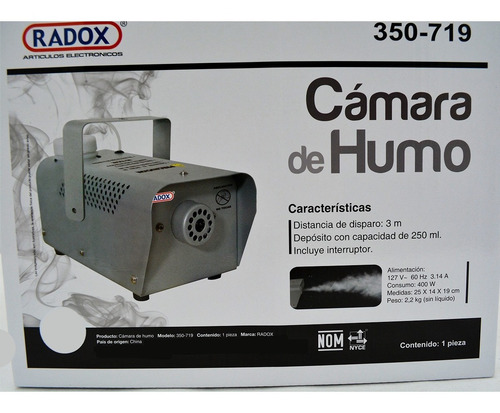 Imagen 7 de 10 de Cámara De Humo Maquina De Niebla 400w Radox Con Control Alam