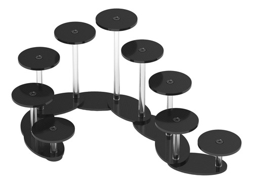 Soporte De Exhibición De Pastel De Acrílico Soporte Negro