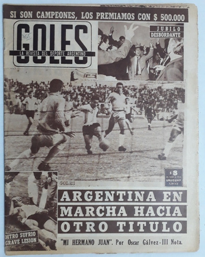 Revista Goles 765 - Sudamericano De Futbol Bolivia 1963 Fs