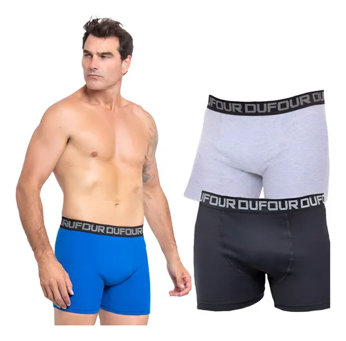 comprar Pack X4 Dufour Boxer Rib Algodon Liso C\u002Felastico A 12052