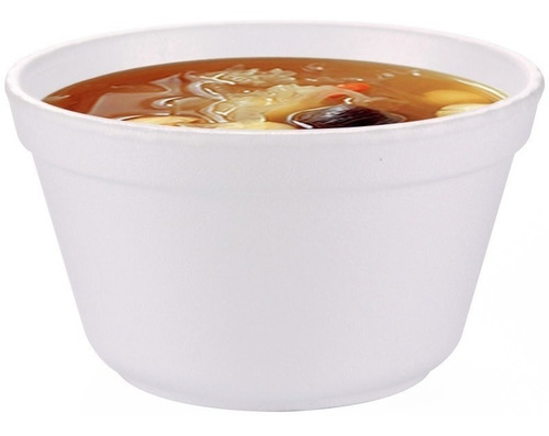 Imagem 8 de 9 de 400 - Embalagens Isopor 500ml Para Caldos Quentes E Sopa