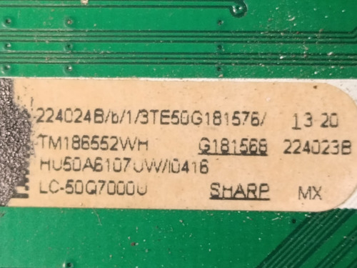 Sharp Lc50q7000u Main Rsag7.820.7918/roh (Usado)