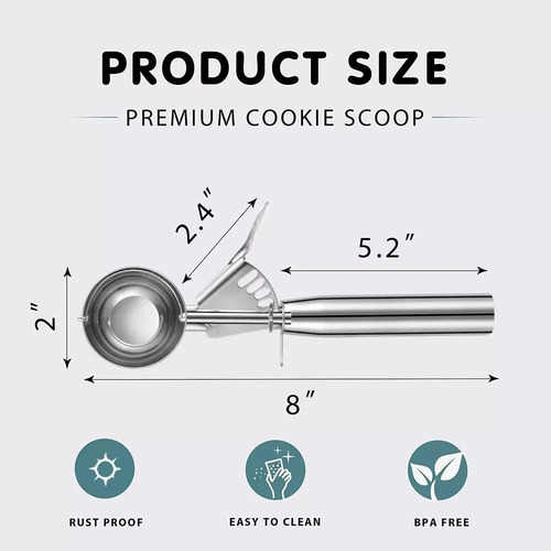 Tk/ Cuchara Para Heled Cuchara Para Galletas Con Gatillo