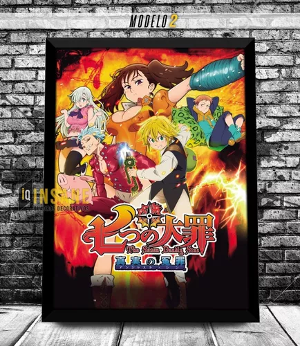 Quadro Com Moldura The Seven Deadly Sins 2 Season Nanatsu No