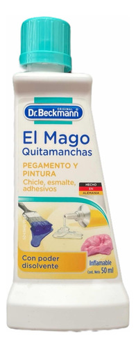 Dr Beckmann El Mago Quita Manchas Adhesivo Pintura 50ml