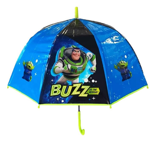 Paraguas Impermeable Infantil Lluvia Automatico Disney Wabro Color Toy Story Verde