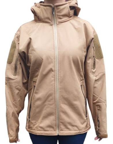 Campera Softshell Color Arena Con Capucha