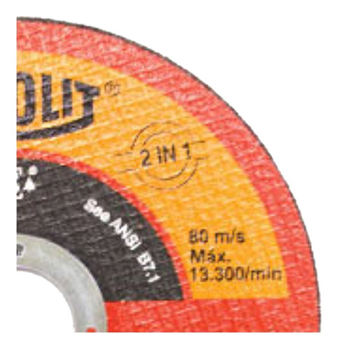 Disco De Corte Tyrolit 115x1,0x22,23 - 10 Unidades Cor Amarelo