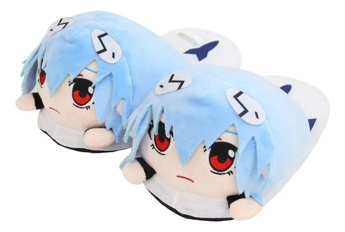 Pantuflas Evangelion Suaves Peluche Chancla Rei Chiquita 27