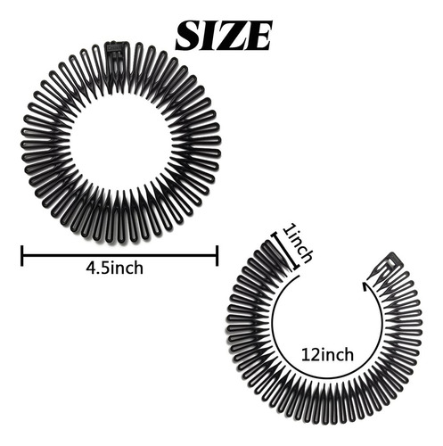 20 Diademas Elásticas Circulares De Plástico Flexible Con