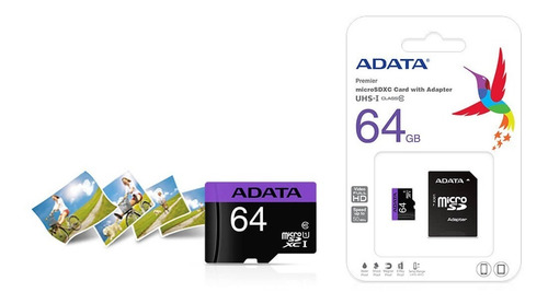 Memoria Micro Sd 64 Gb Adata Clase10 Inc Iva Original