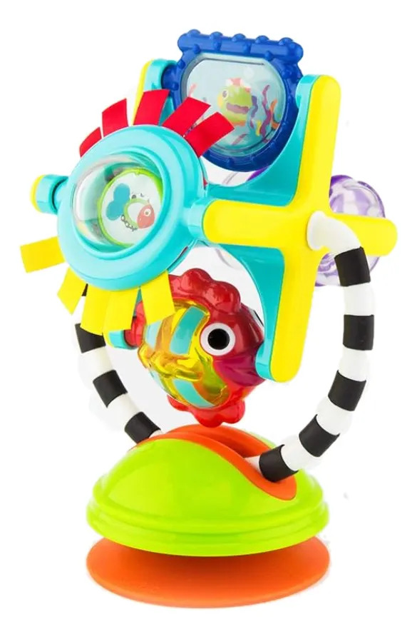 Sonajero Sassy Pescaditos 2 en 1 con Ventosa para Bebé