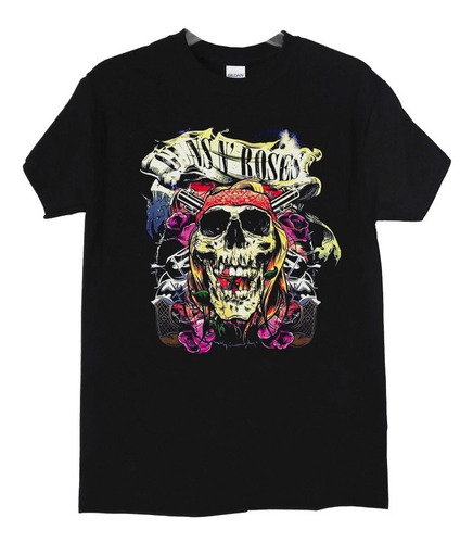 Polera Guns N Roses Skull Axl Rose Rock Abominatron