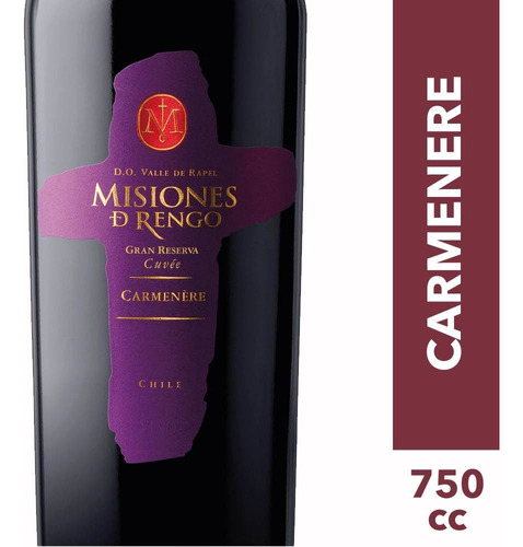 Vino Misiones De Rengo Gran Reserva Cuvee Carmenère 750cc