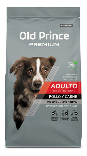 Old Prince Premium Adulto 20+3kg Pollo Y Carne Con Regalo