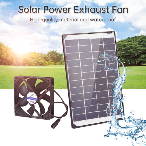 Solar Fan For Greenhouse Mini Powered 6w 12v Exhaust Mini