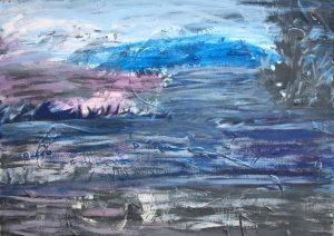 Tarde Gris En Los Bosques 2018 Acrilico S/c Entelado 50 X 70