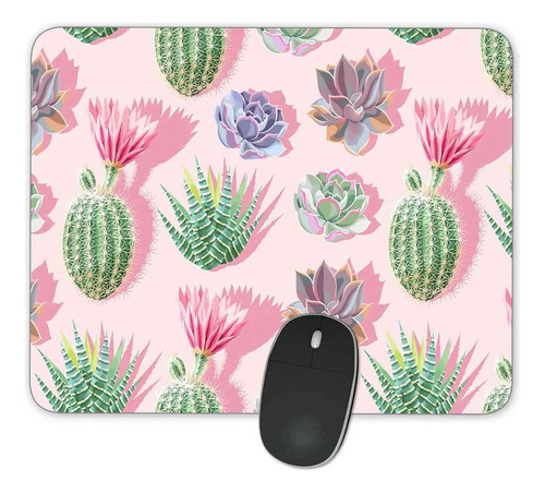 Gaming Mousepad Qj Cmj 9.45 X 7.9 Plantas Rosas