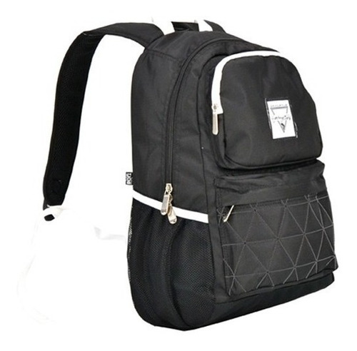 Mochila Escolar Trabalho Casual Lightning Bolt Basic Preta Cor Preto