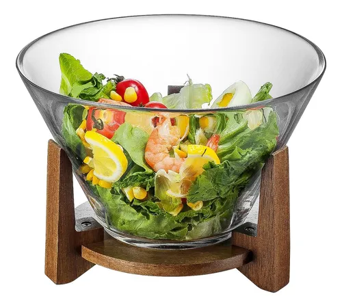 Ensaladera De Vidrio Buaic Juego Con Tazón De Frutas De Vidr