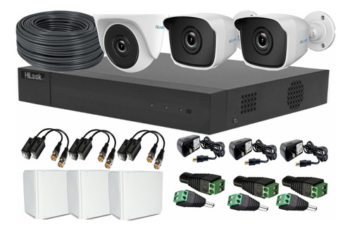 Kit Dvr 4 Canales 1080p+3 Camaras Hilook 1080p + Obsequio