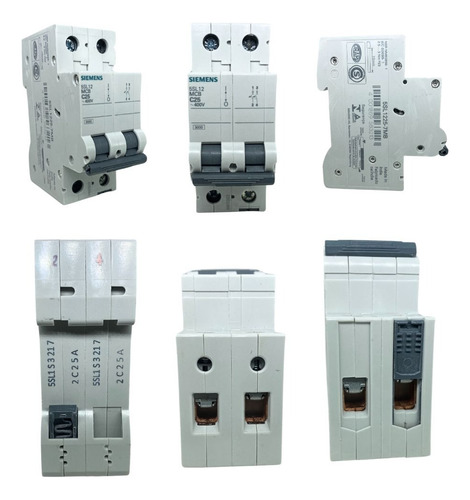 Disjuntor 2p C 25a 5sl1 225-7mb Siemens