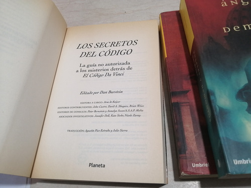 Los Secretos Del Código Da Vinci. +2 Afines De Dan Brown (Usado)