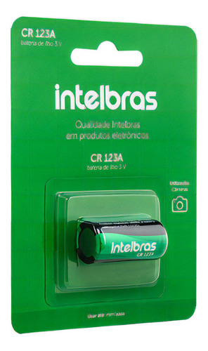 Bateria De Lítio 3v Cr123A Intelbras