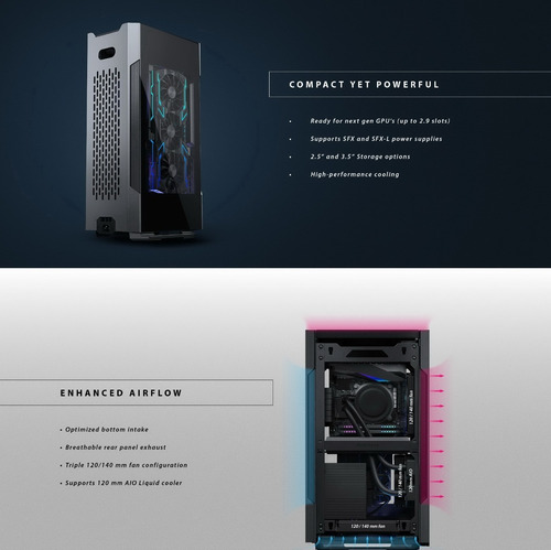 Imagen 8 de 10 de Gabinete Phanteks Mini-itx Evolv Shift 2 Argb Vidrio
