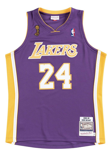 Camiseta Kobe Bryant Lakers 24 Hardwood Classics Final 08-09