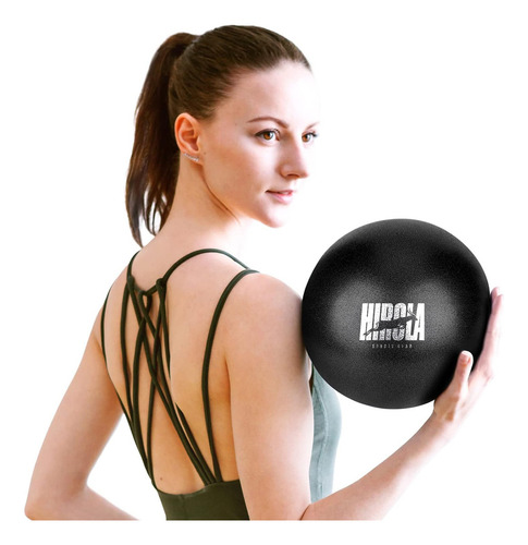 Hirola Pelota De Pilates Y Yoga De 9 Pulgadas Para Ejercicio Color Negro