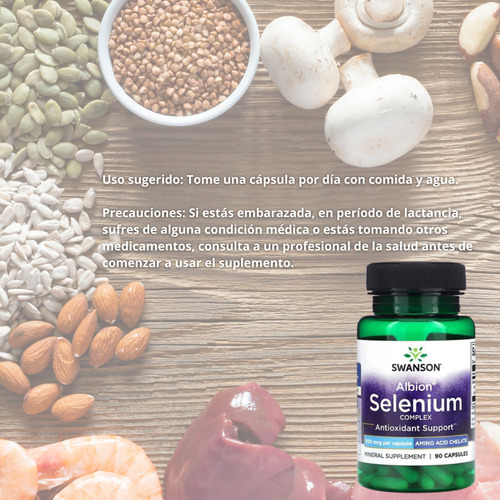 Selenio Complex 90cap 200mg Swanson