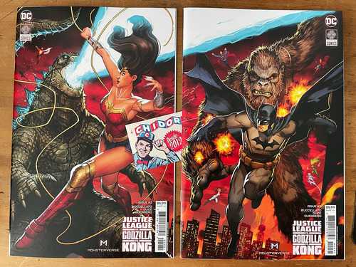 Comic Set - Justice League Vs Godzilla Kong #2 Nakayama Dna