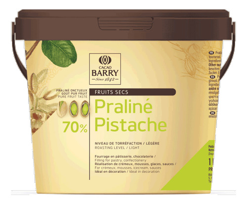 Praline De Pistache 70% Barry / Caja 1 Kg* 6 Pcs