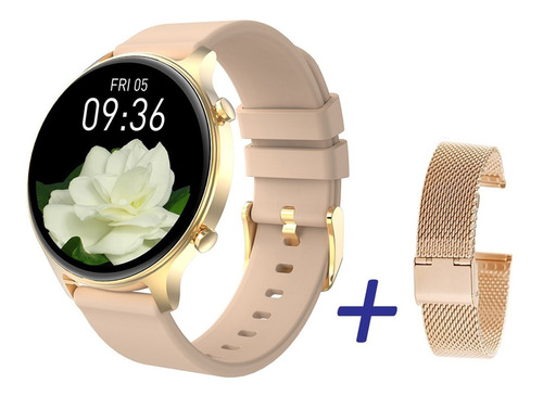 Imagen 1 de 9 de Reloj Inteligente  Monitor De Frecuencia Smartwatch Mujer
